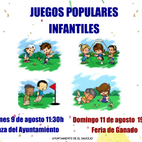 CARTEL JUEGOS POPULARES INFANTIL FERIA 2024