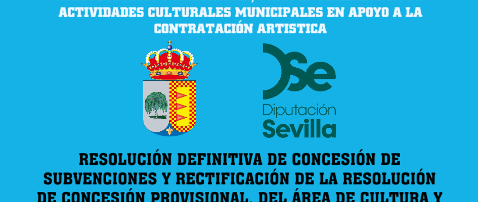 cartel subvencion cultural contratación artistica