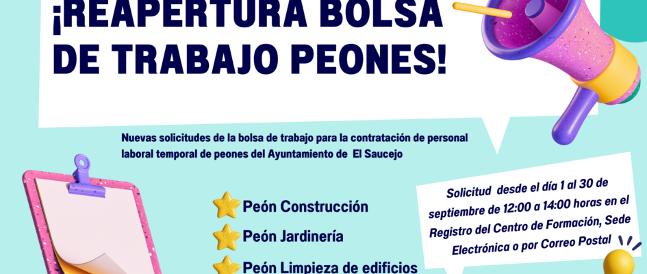 ¡reapertura bolsa de trabajo! (1)